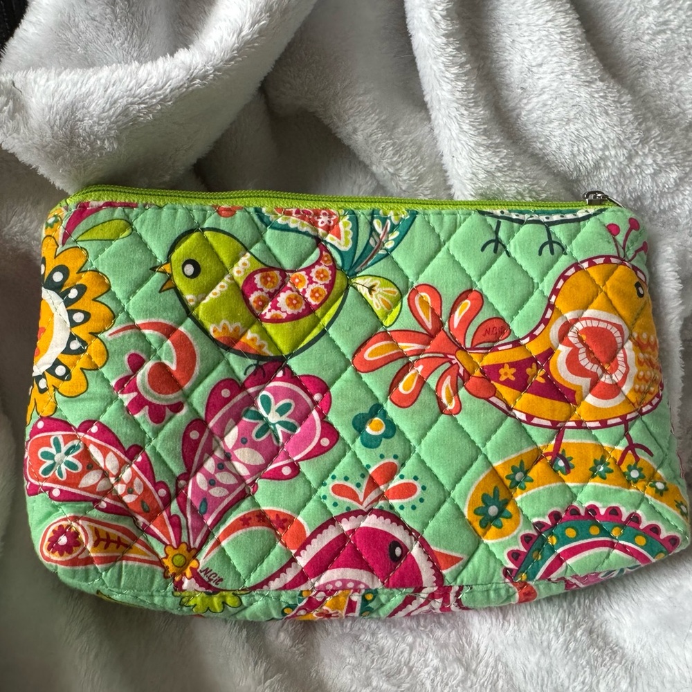 NWOT Quilted Cosmetic Bag or Small Clutch Bag by N. Gil, 9”x 6”